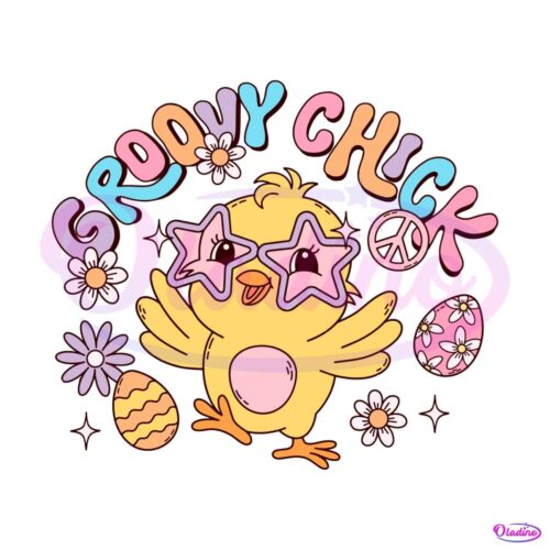 groovy-chick-hippie-easter-svg