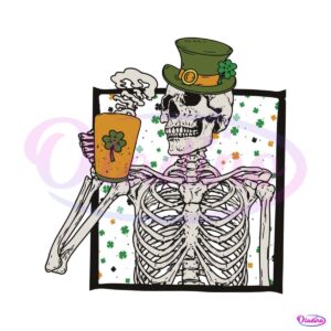 st-patricks-skeleton-shamrock-svg