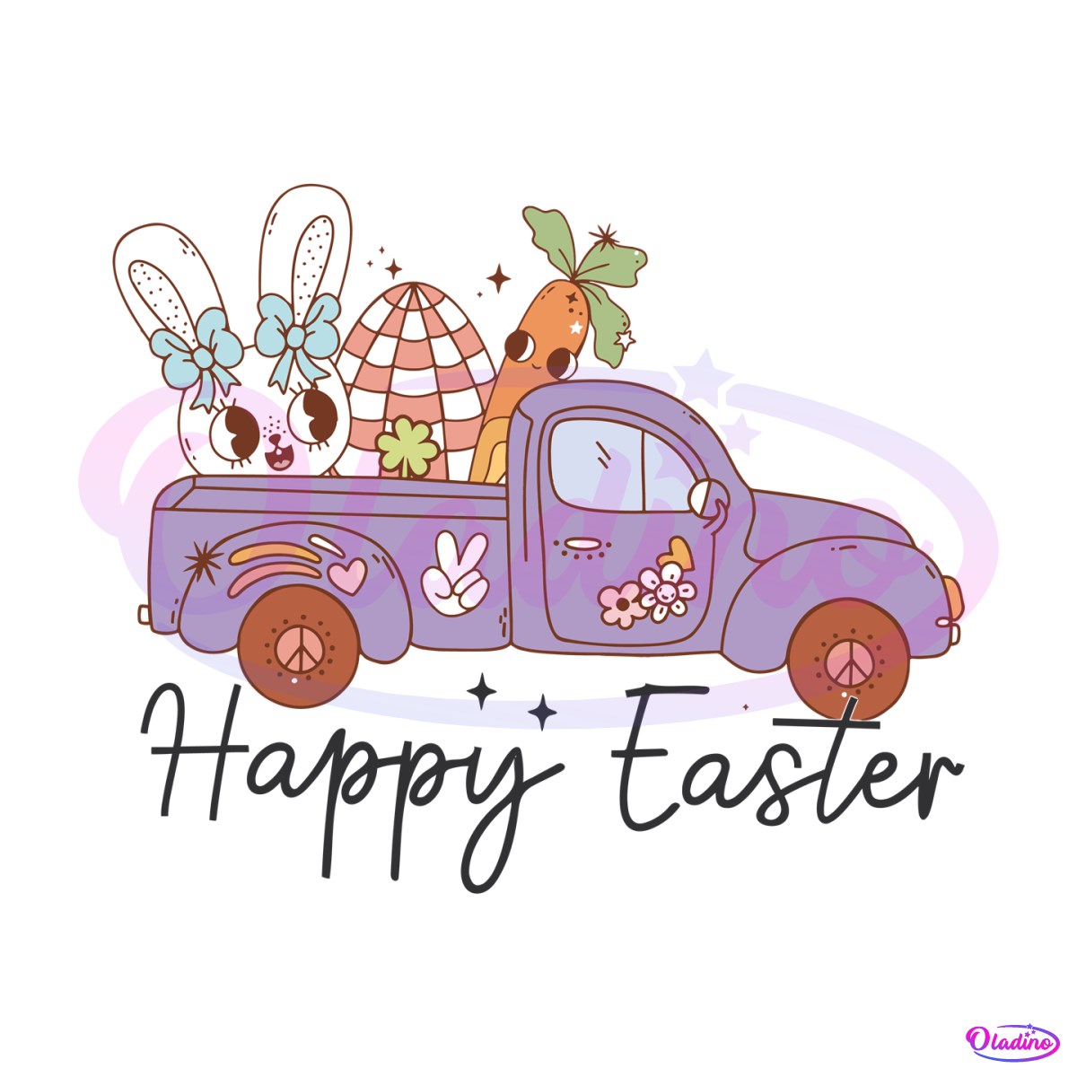 happy-easter-bunny-easter-truck-svg