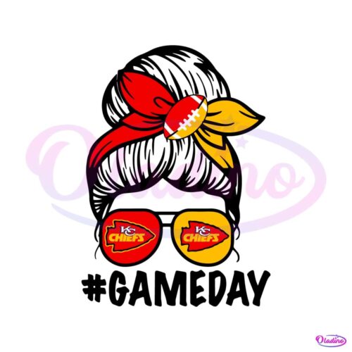 messy-bun-game-day-kansas-city-chiefs-svg