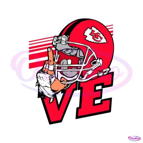 love-kansas-city-chiefs-helmet-svg