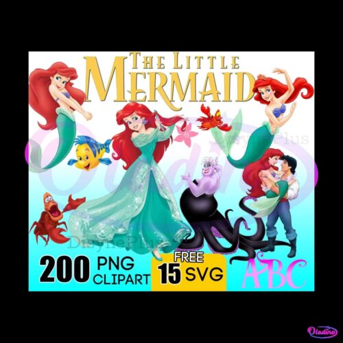 the-little-mermaid-bundle-png