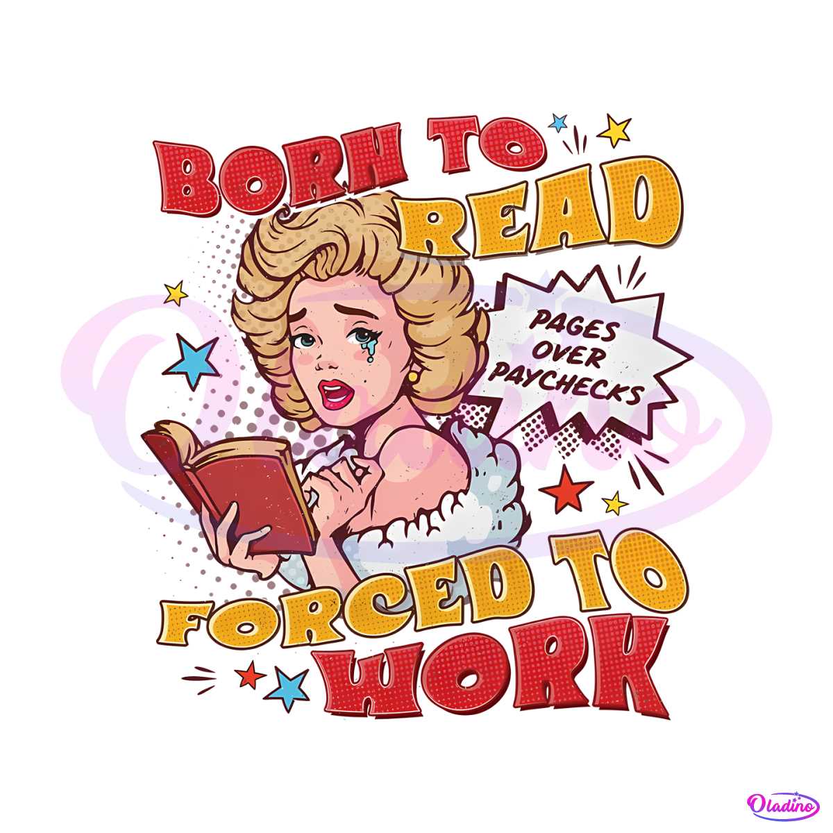 Born To Read Forced To Work PNG - Hobby SVG