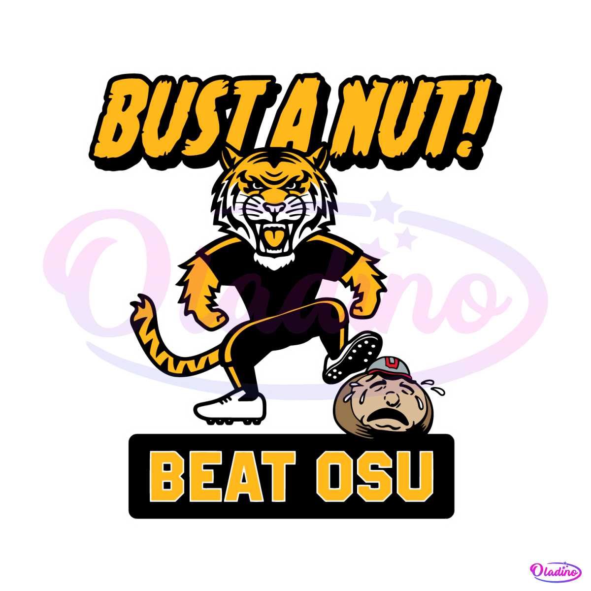 Bust A Nut Missouri College Beat OSU Svg Download - Missouri Tigers SVG