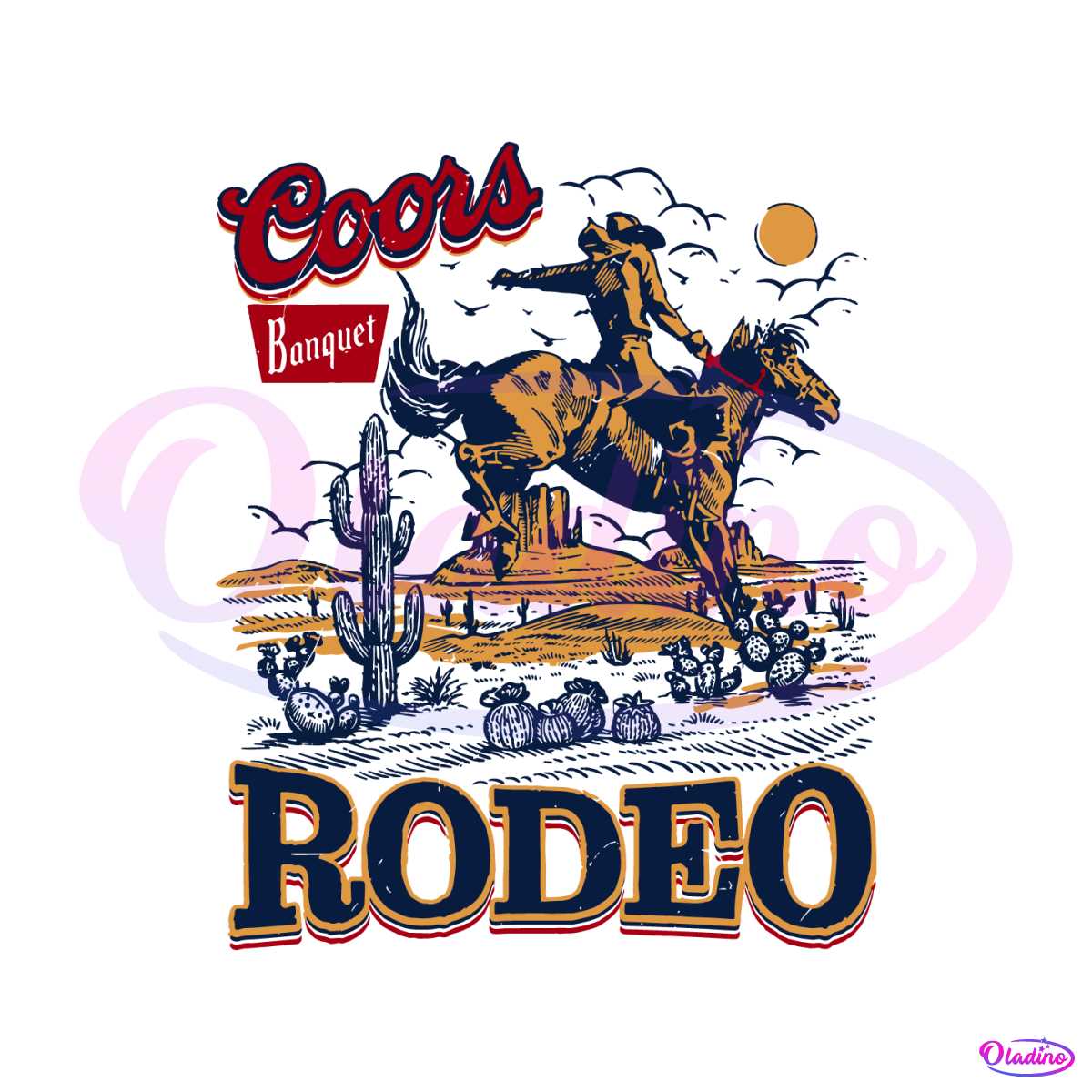 Coors Banquet Rodeo Cowboys SVG - music svg