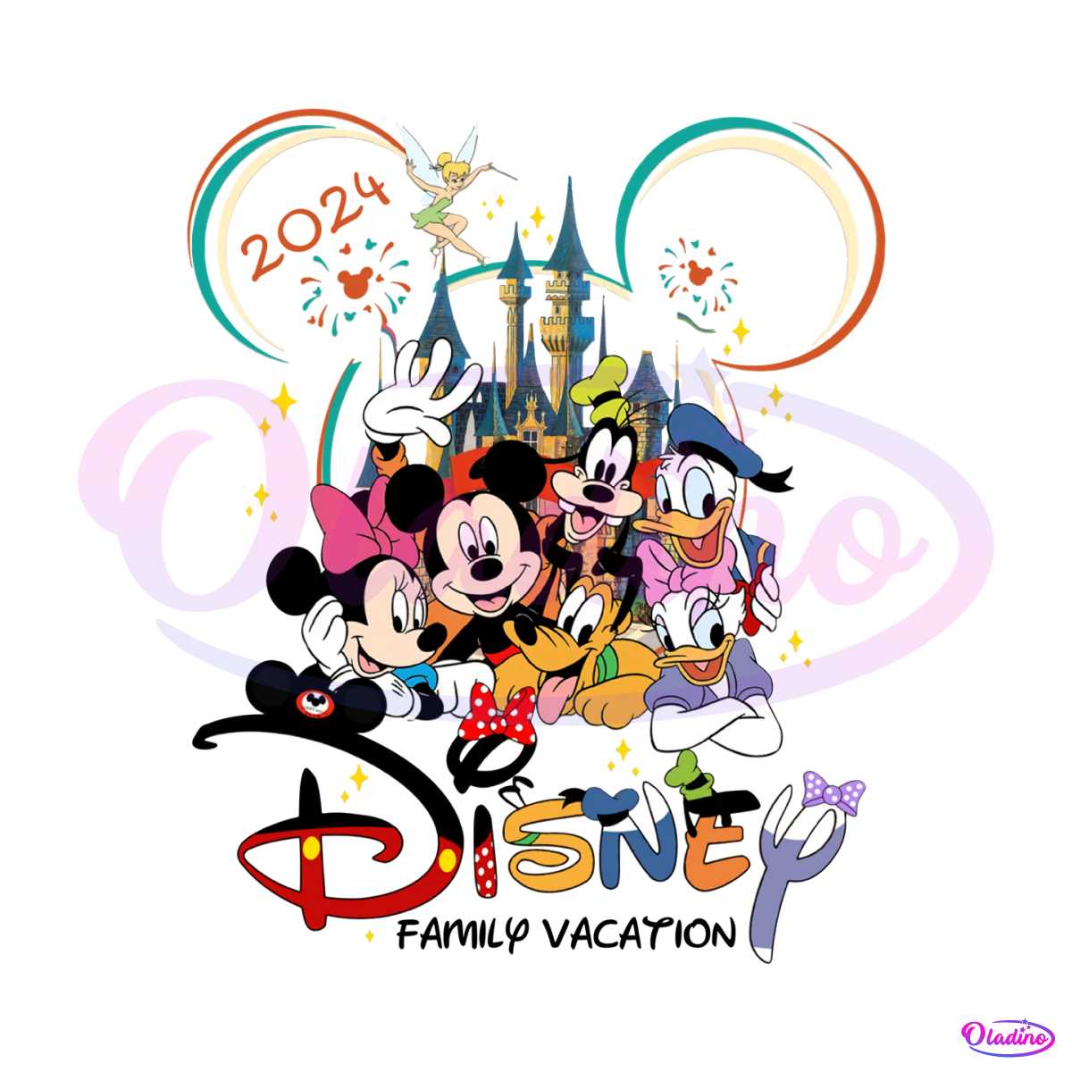 Disney Family Vacation 2024 PNG - Disney SVG