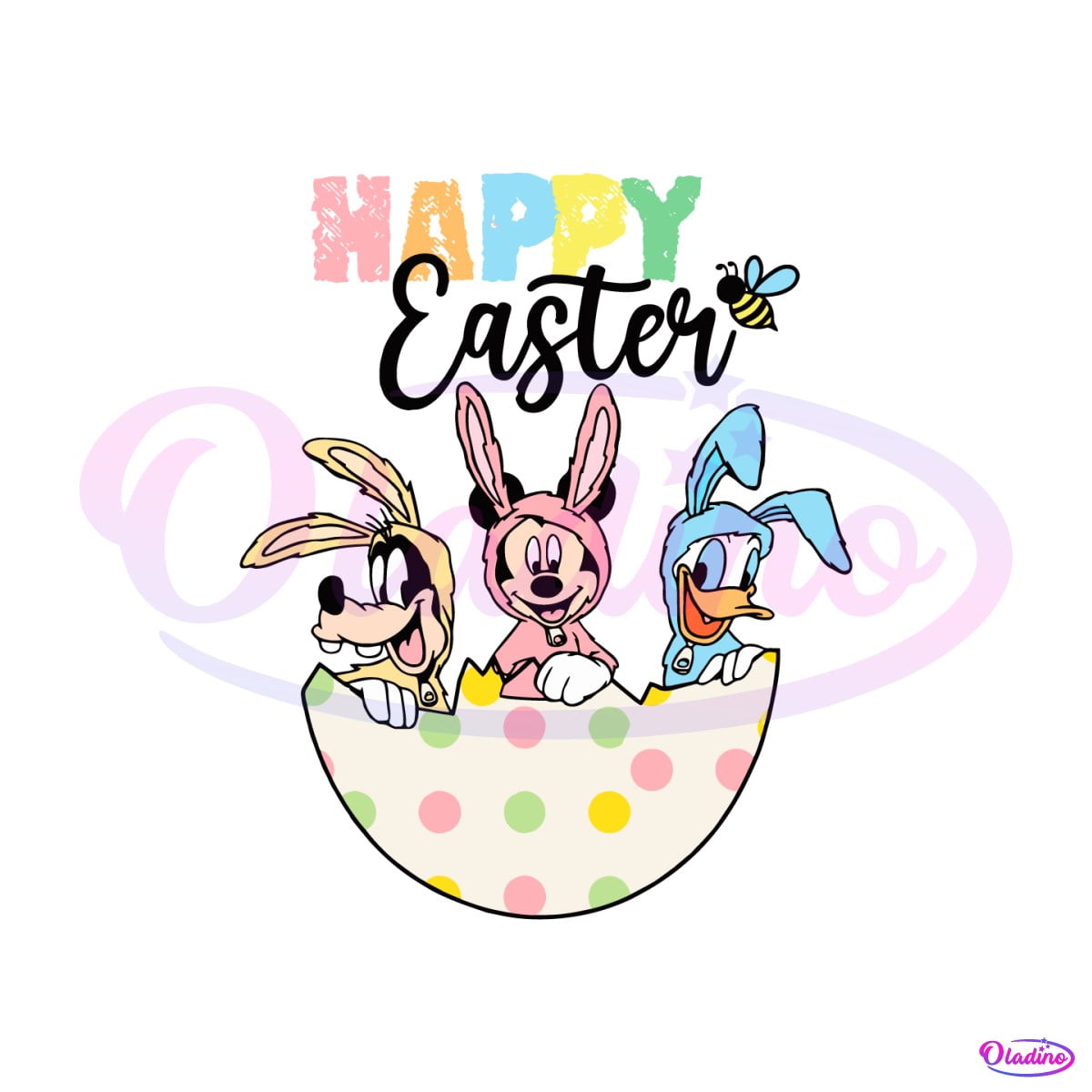 Easter Day SVG Mickey Donald Goofy Happy Easter Day SVG