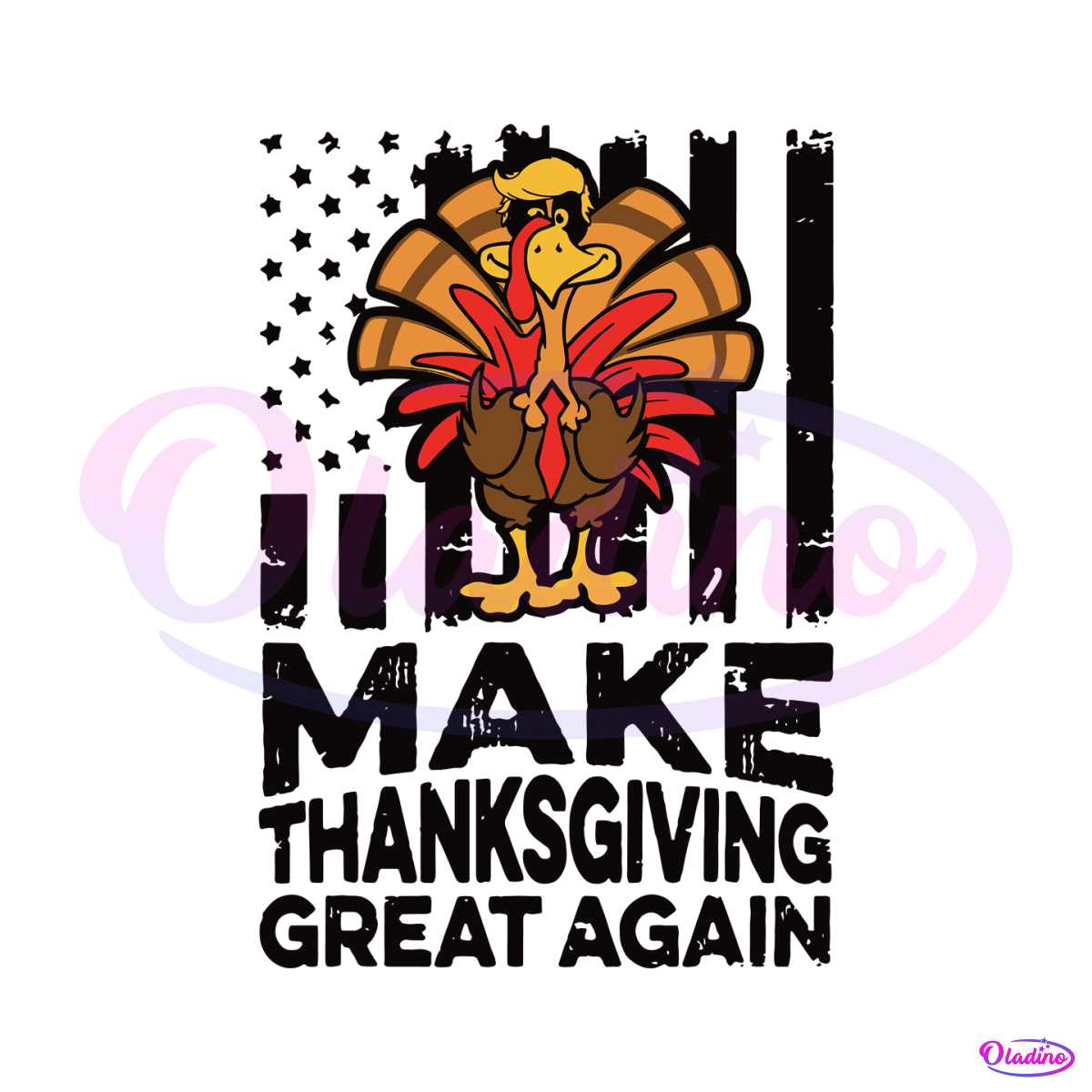 Funny Turkey Make Thanksgiving Great Again SVG Cricut Files - Thanksgiving SVG