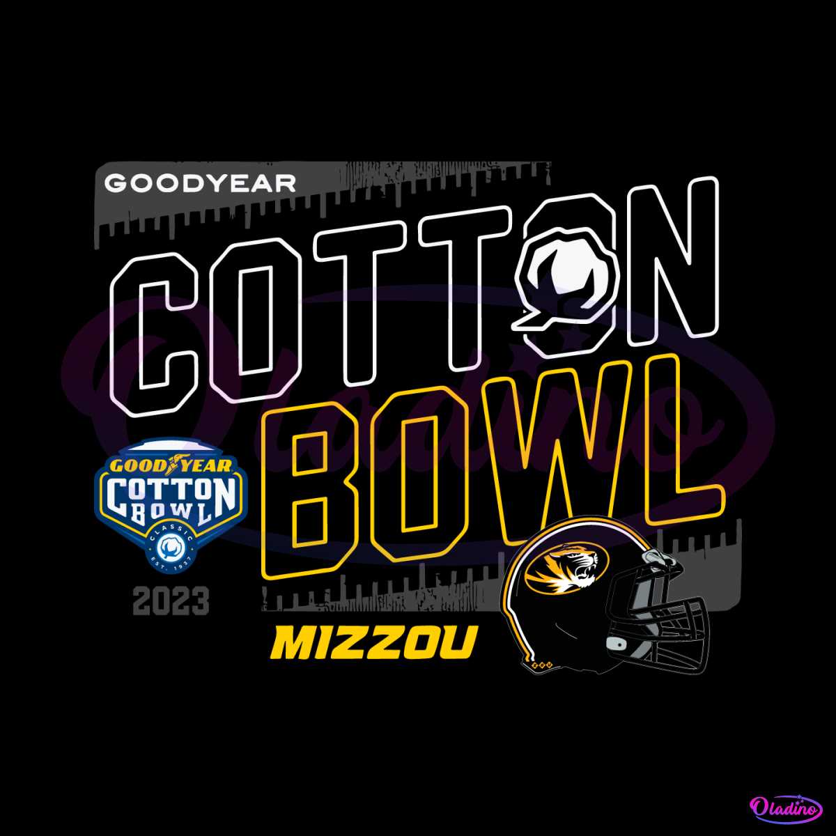 Goodyear Cotton Bowl 2023 Mizzou SVG - Missouri Tigers SVG