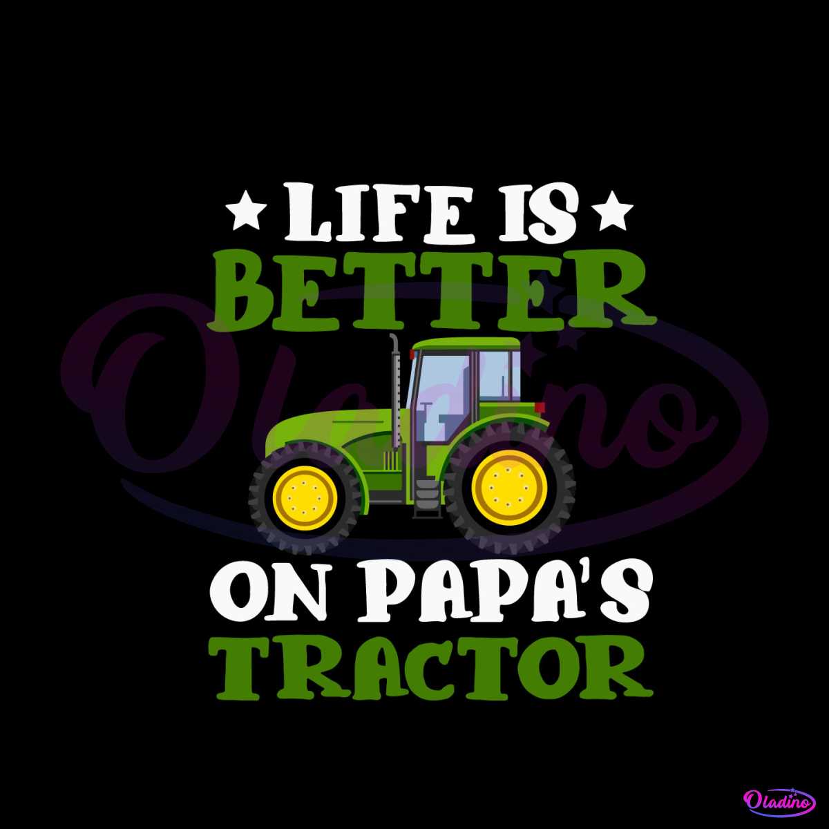 Life Is Better On Papas Tractor SVG Fathers Day SVG Digital File - Father's Day SVG