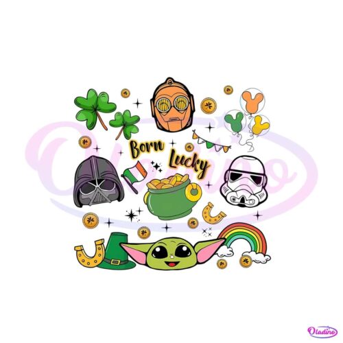 born-lucky-star-wars-happy-saint-patrick-day-png