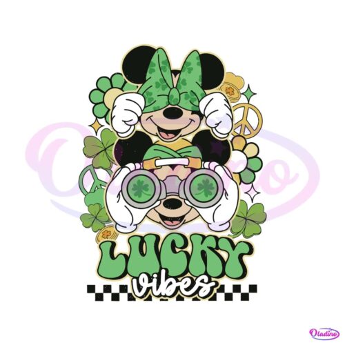 mickey-minnie-patrick-day-lucky-vibes-svg