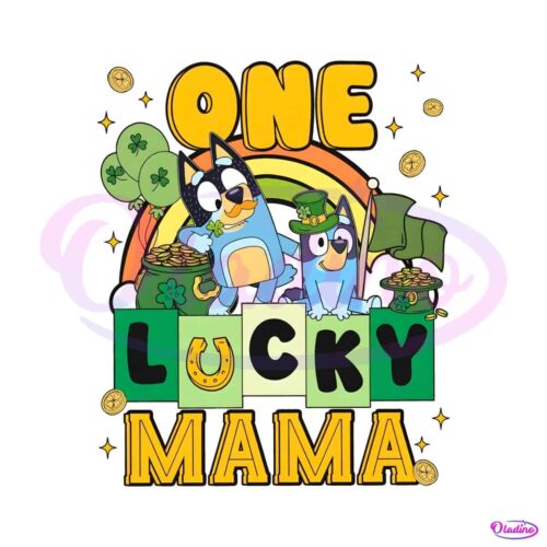 one-lucky-mama-bluey-patricks-day-png