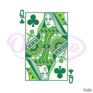 queen-of-clubs-st-patricks-day-svg