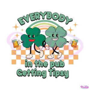 everybody-in-the-pub-getting-tipsy-shamrock-rainbow-svg