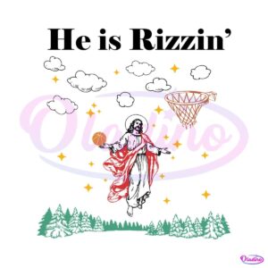 funny-jesus-he-is-rizzin-easter-basketball-svg