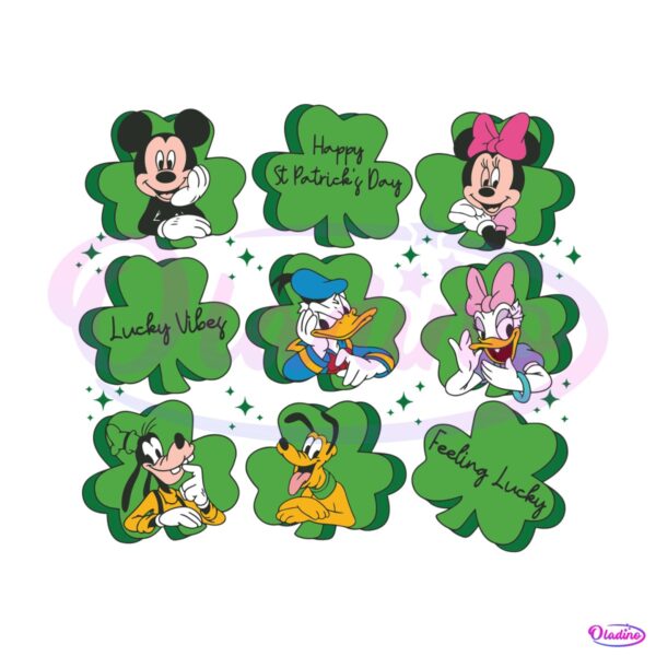 mickey-and-friends-lucky-vibes-shamrock-svg
