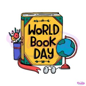 world-book-day-globe-glasses-bookish-svg