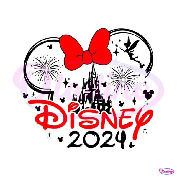 Minnie Disney 2024 Magical Castle SVG