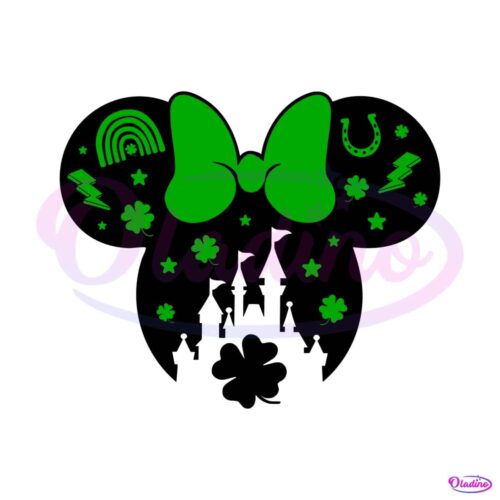 minnie-head-castle-disney-st-patricks-day-svg