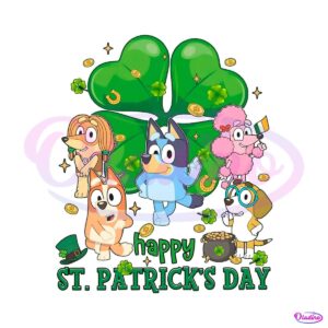 bluey-family-happy-st-patricks-day-png