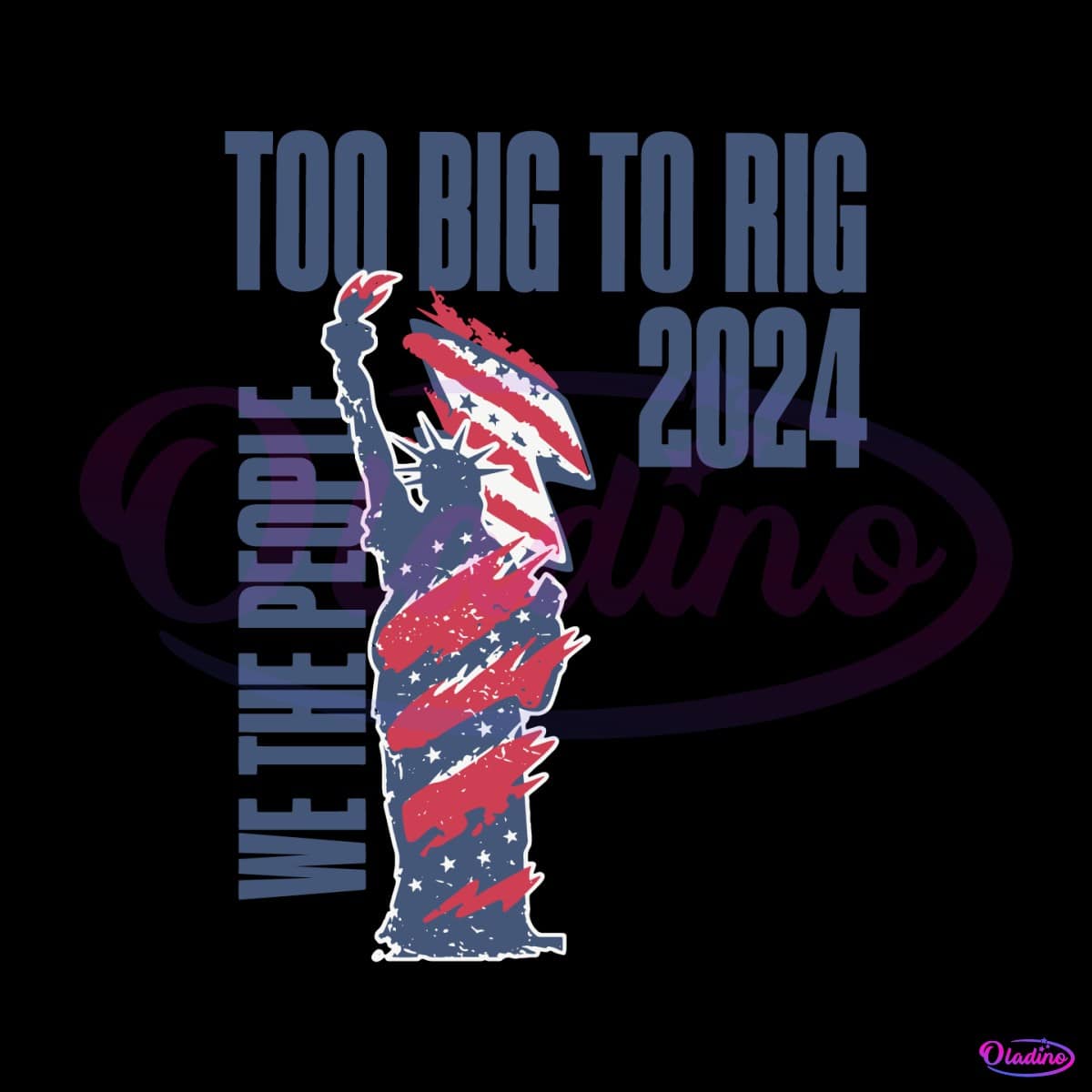 Retro Too Big To Rig 2024 Election SVG   MR Oladinocom 0703241002 732024113642 1 