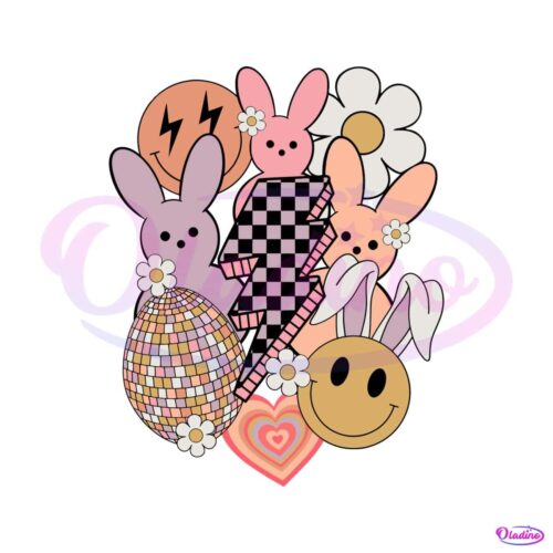 retro-easter-bunny-smiley-face-lightning-bolt-svg