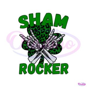 retro-skeleton-hand-shamrocker-svg