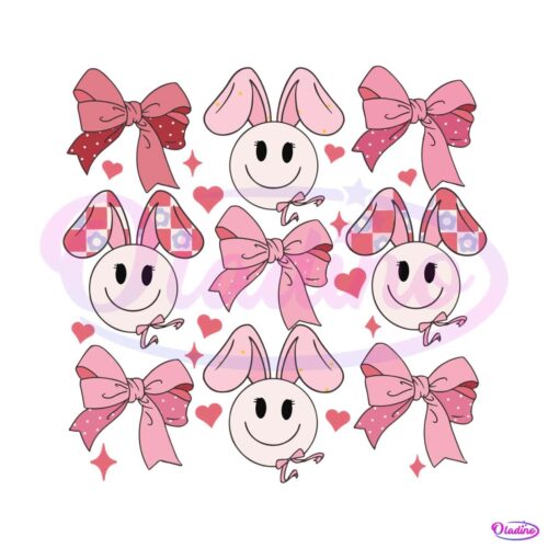 coquette-bow-tie-bunny-smiley-face-easter-svg