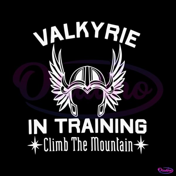 Valkyrie In Training Climb The Moutain SVG