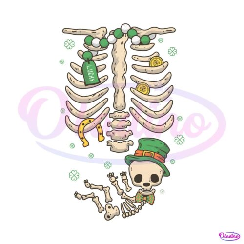 birth-announcement-st-patricks-day-skeleton-png