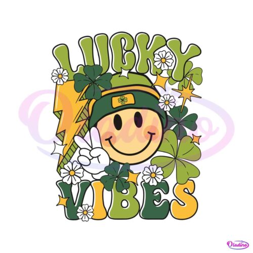 smiley-face-lucky-vibes-irish-shamrock-svg