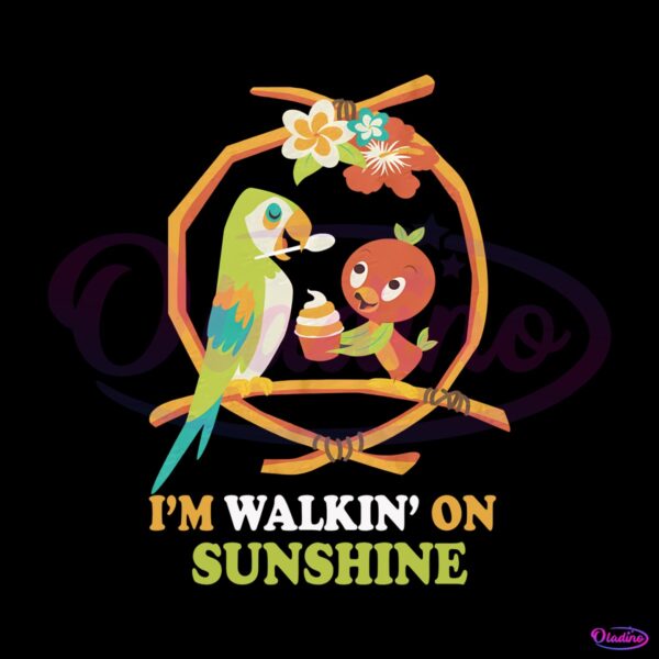 orange-bird-im-walkin-on-sunshine-png