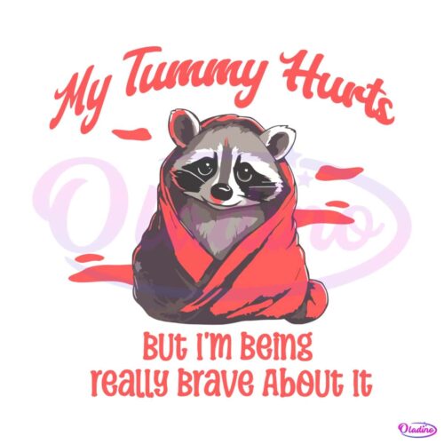 my-tummy-hurts-raccoon-meme-svg