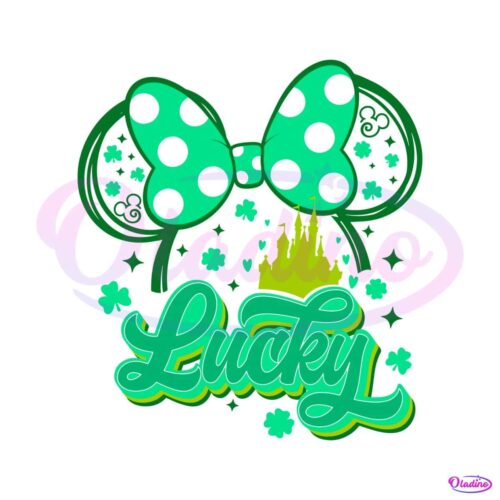 shamrock-lucky-minnie-head-disney-castle-svg