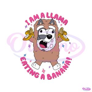 bluey-trixie-heeler-i-am-a-llama-eating-a-banana-svg