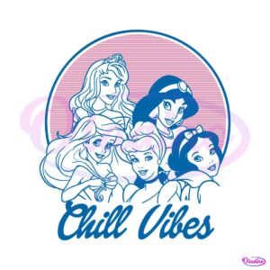 retro-cinderella-disney-princess-chill-vibes-svg