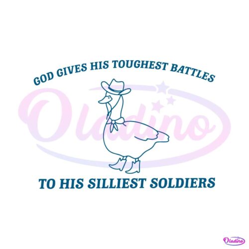 god-gives-his-toughest-battles-meme-svg