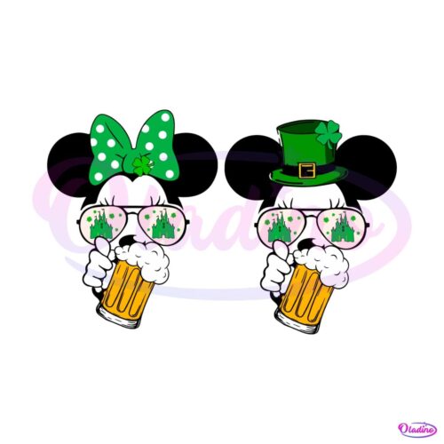 mickey-and-minnie-mouse-drinking-st-patricks-day-svg