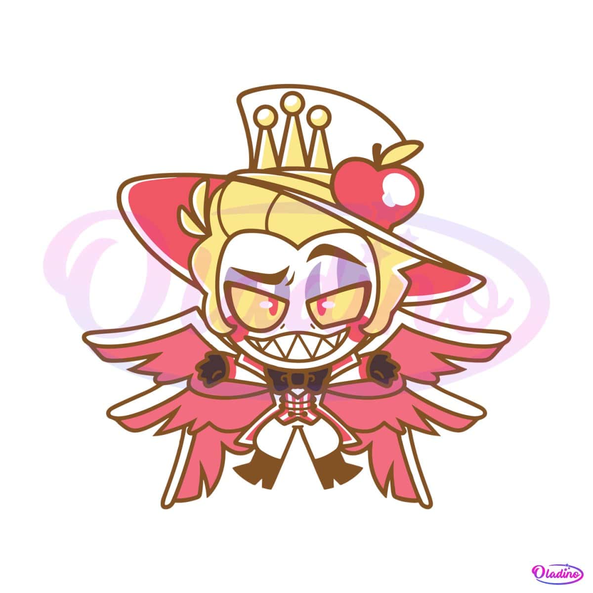 Cute Lucifer Pin Pre Order Wings Can Move SVG