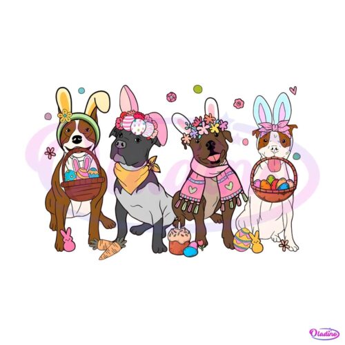 cute-pitbull-bunnies-easter-day-png