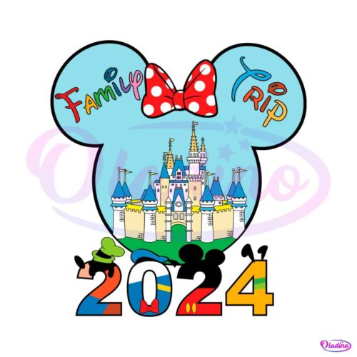 disney-minnie-and-castle-family-trip-2024-svg