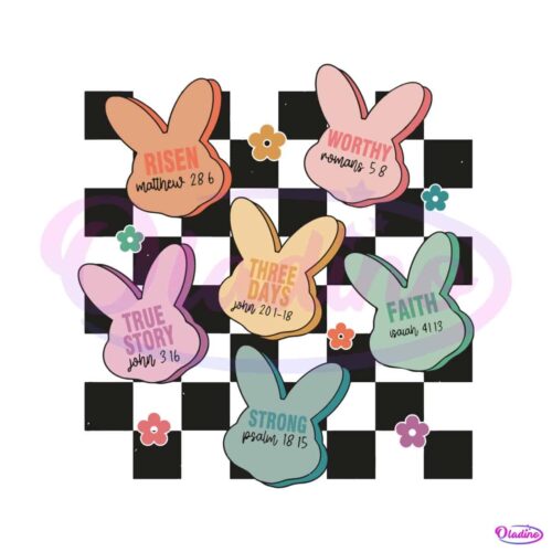 christian-bunny-bible-verses-checkered-svg