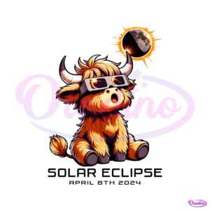 highland-cow-solar-eclipse-2024-png