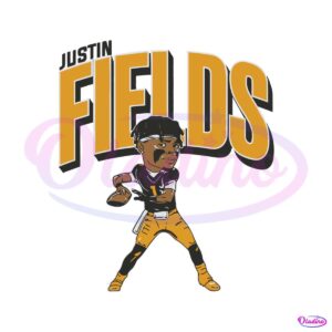 justin-fields-caricature-pittsburgh-player-svg