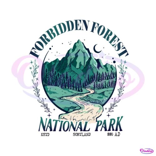 retro-forbidden-forest-national-park-svg