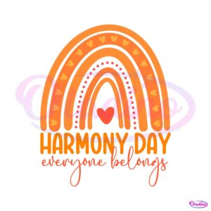 retro-harmony-day-rainbow-everyone-belongs-svg