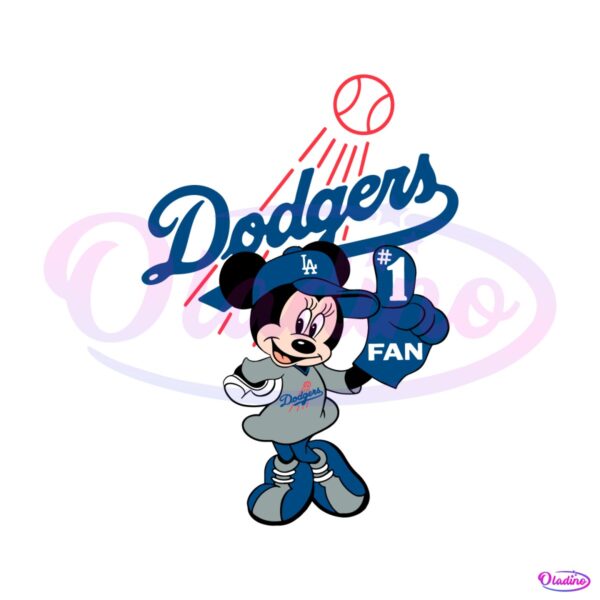 cute-minnie-mouse-dodgers-fan-baseball-svg