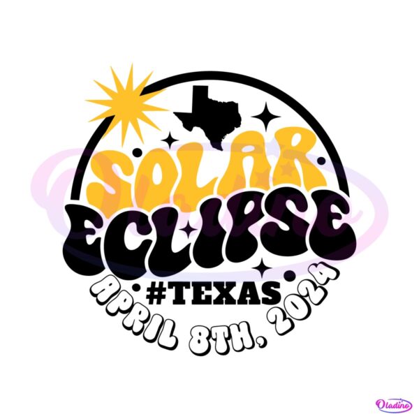 retro-solar-eclipse-texas-april-2024-svg