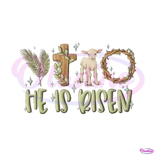 christian-he-is-risen-thorn-crown-png